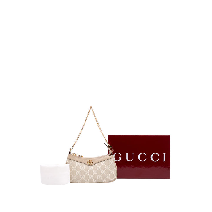 Gucci Sac porté épaule Ophidia GG Supreme Mini Beige – vue 7 – GABY PARIS