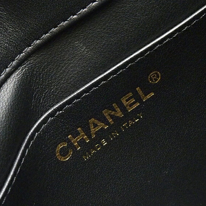 Chanel Mini Square Matelassé Tweed Houndstooth Straight Simple rabat