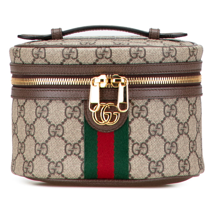 Gucci GG Supreme Web Ophidia Vanity Bag