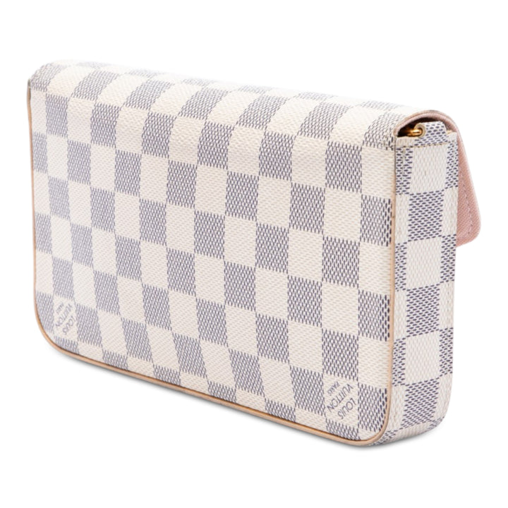 Louis Vuitton Pochette Felicie Damier Azur Blanc – vue 2 – GABY PARIS