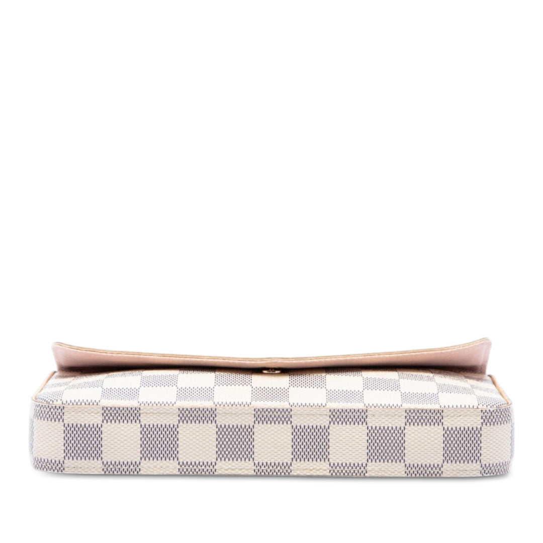 Louis Vuitton Pochette Felicie Damier Azur Blanc – vue 3 – GABY PARIS
