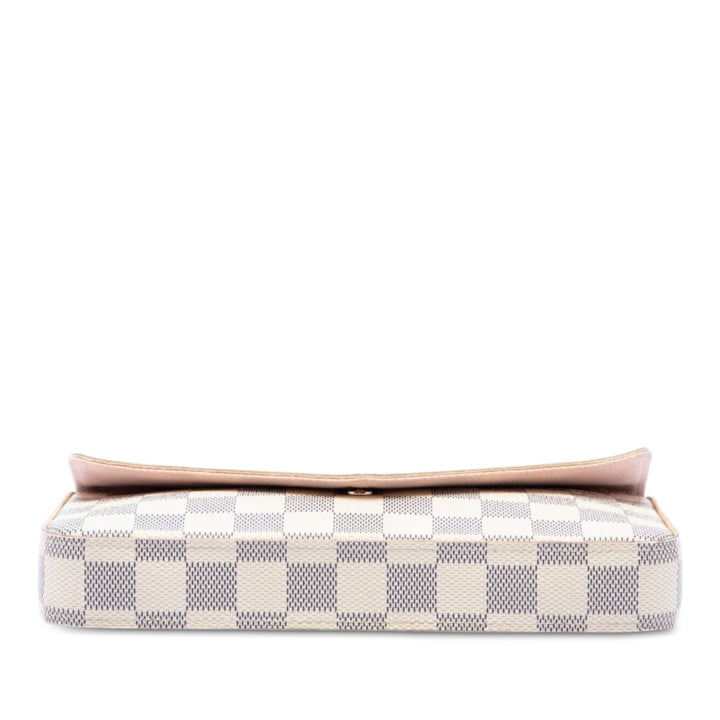 Louis Vuitton Pochette Felicie Damier Azur Blanc – vue 3 – GABY PARIS