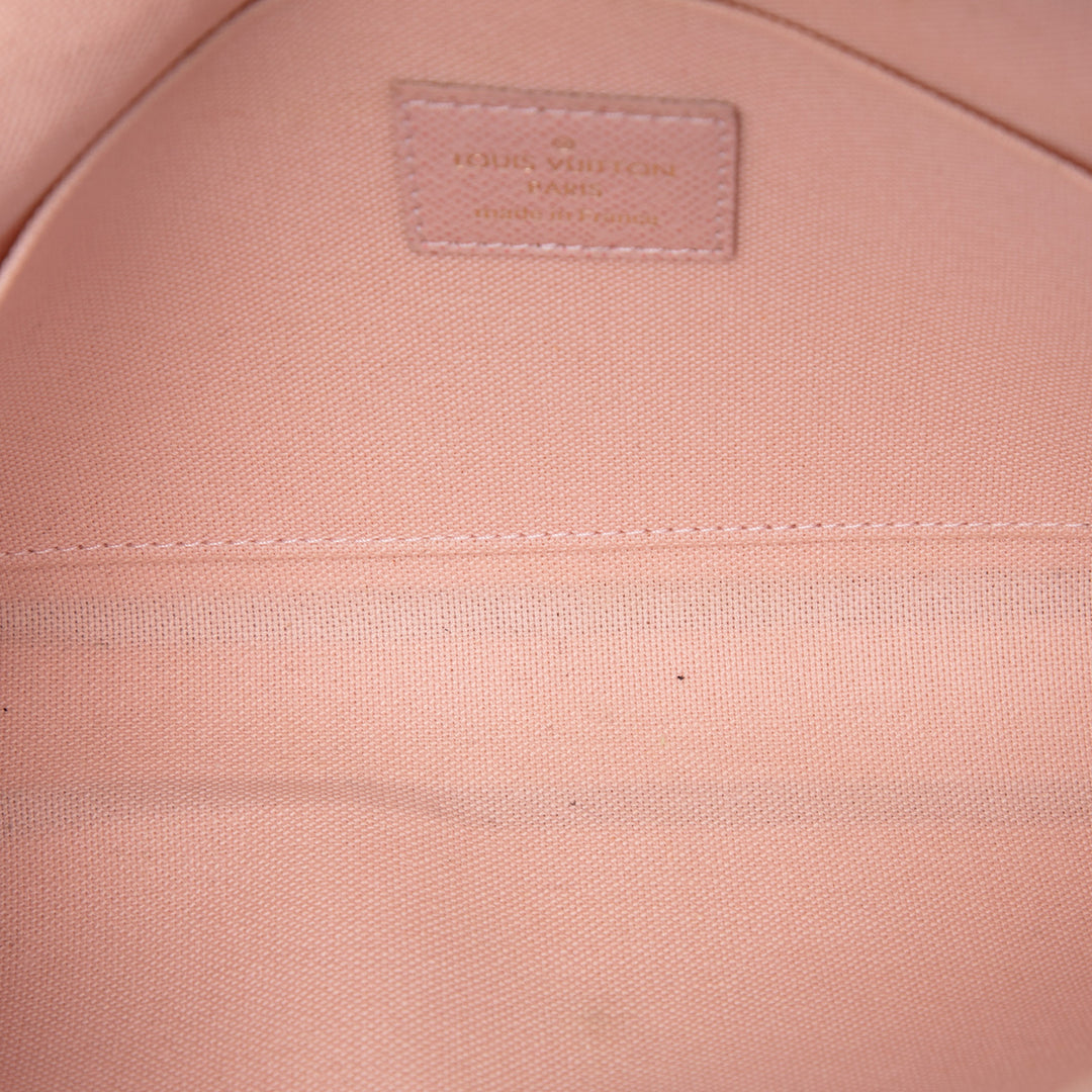 Louis Vuitton Pochette Felicie Damier Azur Blanc – vue 4 – GABY PARIS