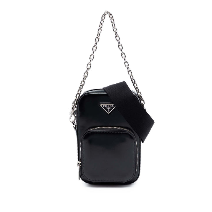 Prada Mini Brushed Cuir Phone Pochette