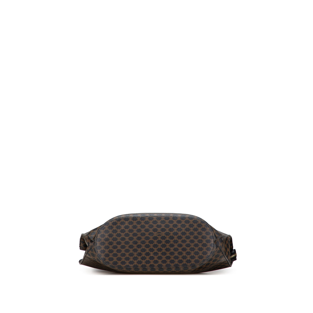 Macadam Coated Canvas Tote Brown - Gaby Paris