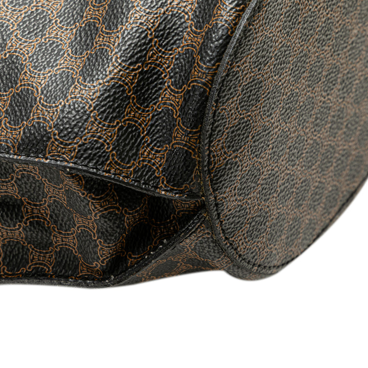 Macadam Coated Canvas Tote Brown - Gaby Paris