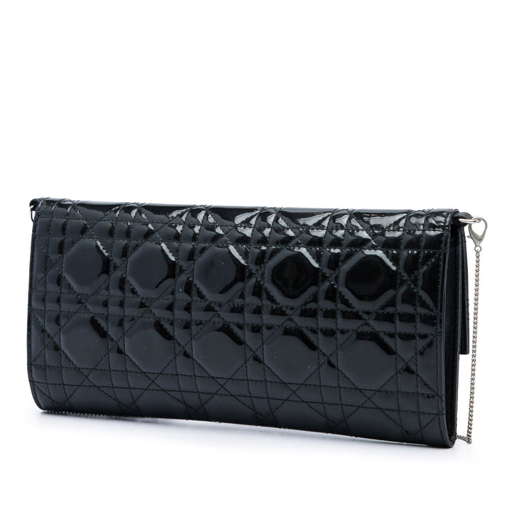 Dior Cannage Pochette avec chaîne Noir – vue 2 – GABY PARIS