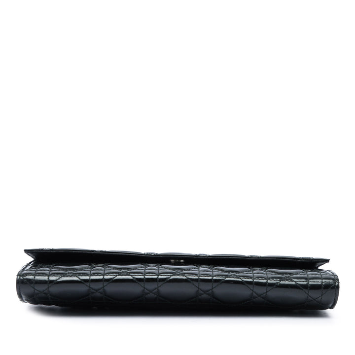 Dior Cannage Pochette avec chaîne Noir – vue 3 – GABY PARIS