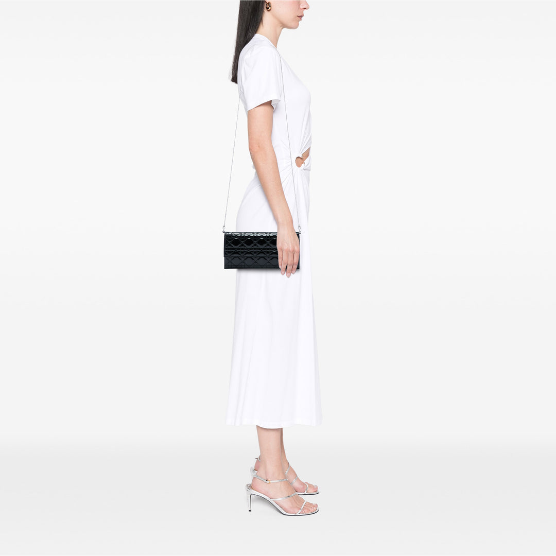 Dior Cannage Pochette avec chaîne Noir – vue 5 – GABY PARIS