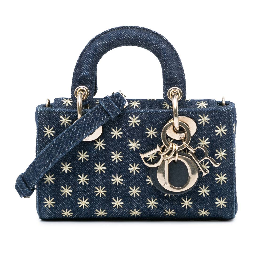 Small Denim Embroidered Star Lady D Joy Blue - Gaby Paris