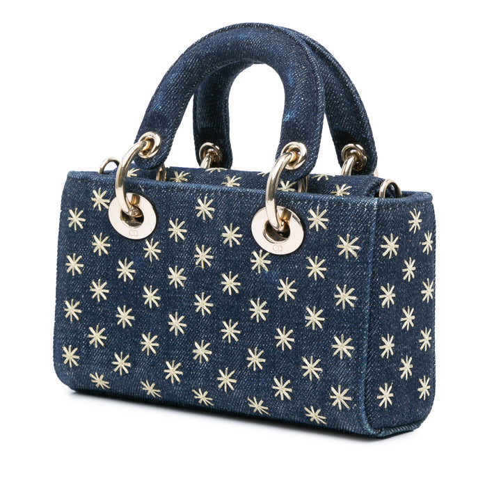 Small Denim Embroidered Star Lady D Joy Blue - Gaby Paris