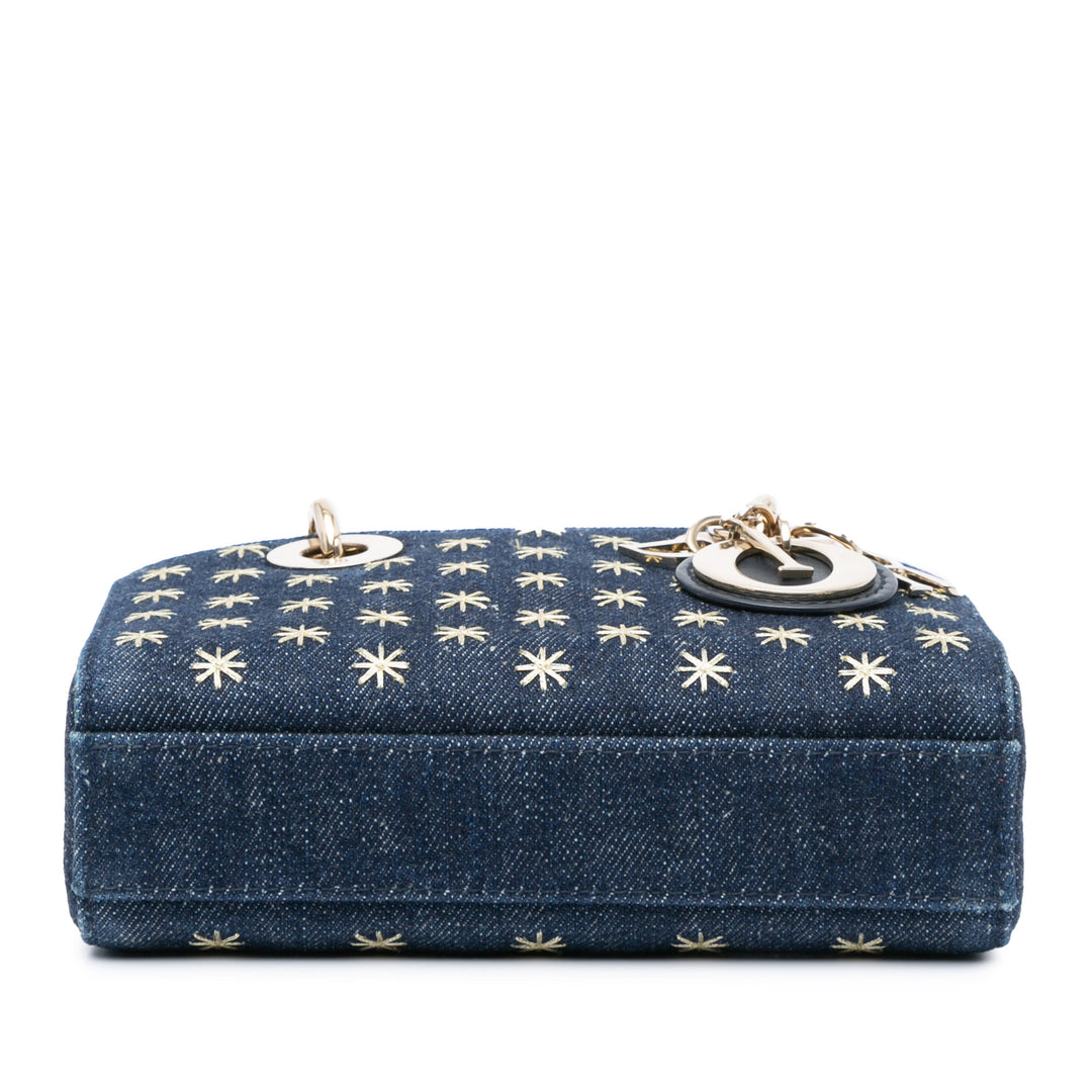 Small Denim Embroidered Star Lady D Joy Blue - Gaby Paris