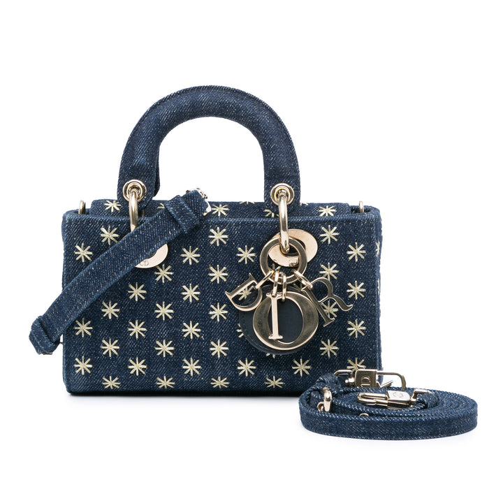 Small Denim Embroidered Star Lady D Joy Blue - Gaby Paris