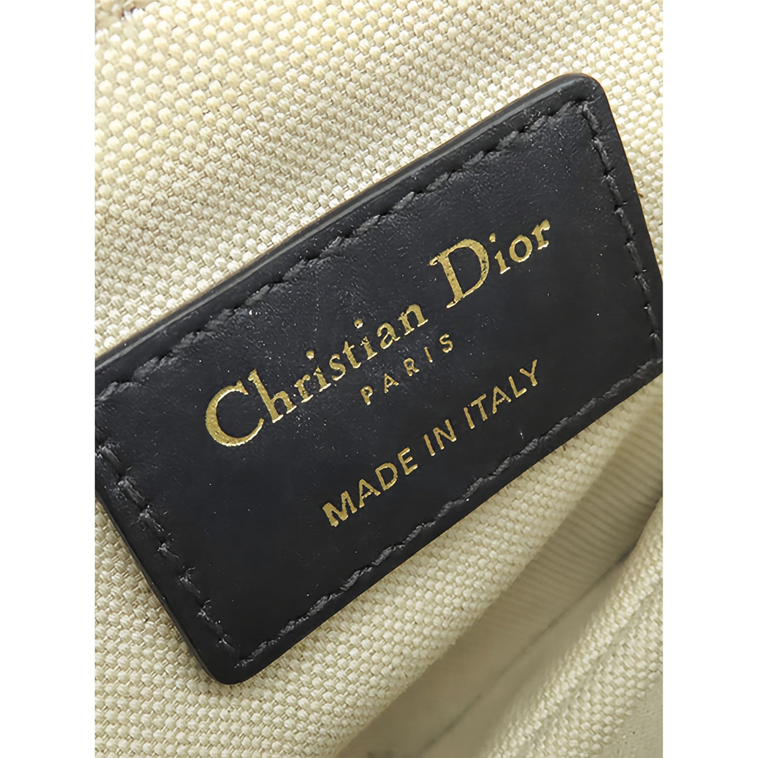 Dior Saddle Sac Mini Oblique Bleu – vue 5 – GABY PARIS