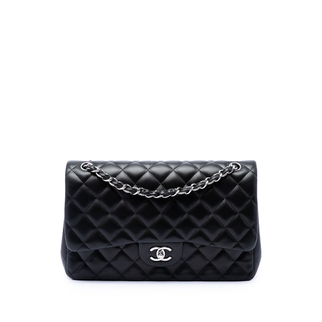 Chanel Jumbo Classic Cuir d’agneau Double rabat