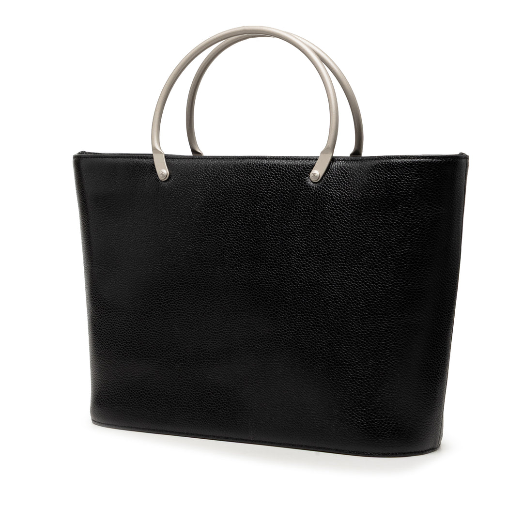 Chanel CC Caviar Metal anse supérieure Cabas