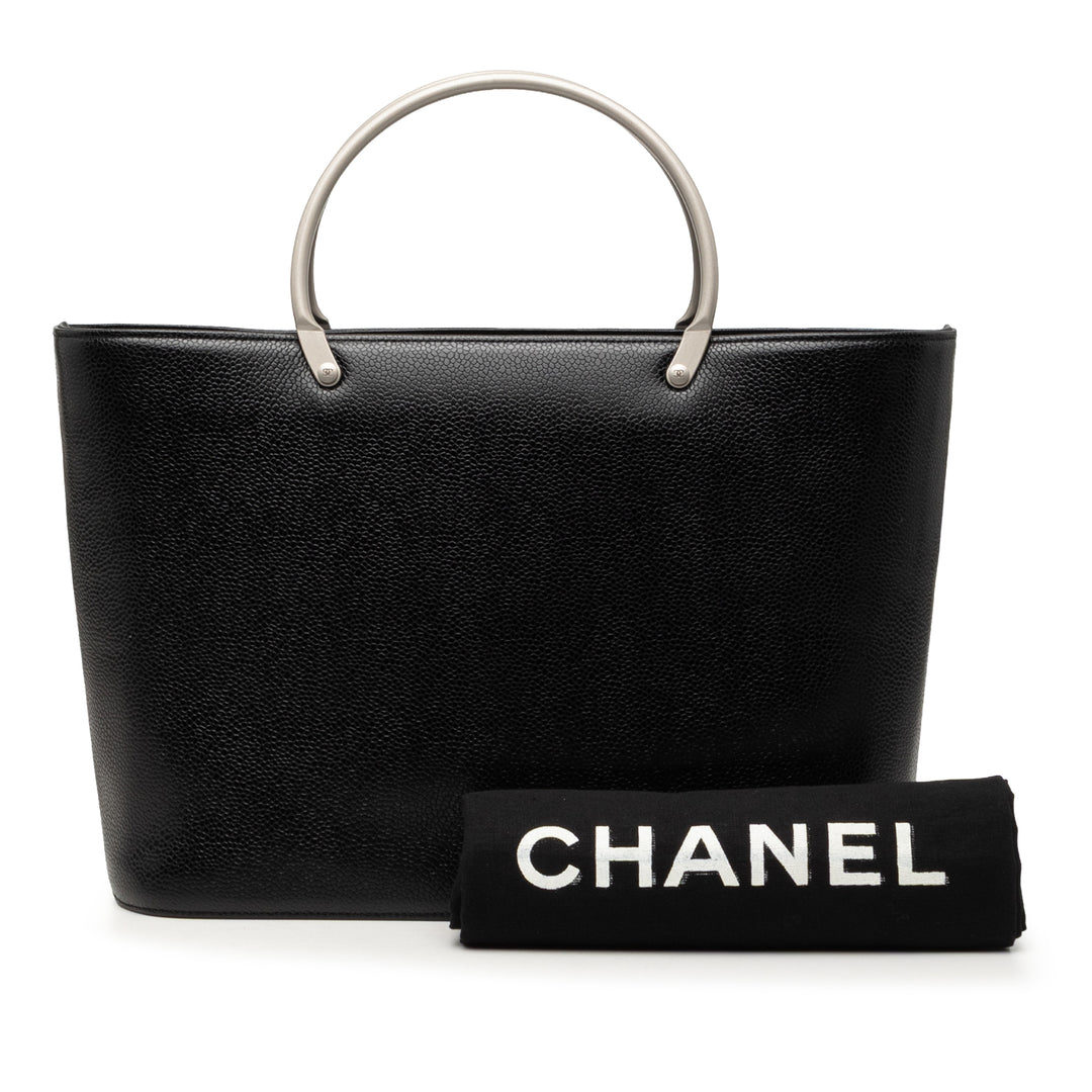 Chanel CC Caviar Metal anse supérieure Cabas