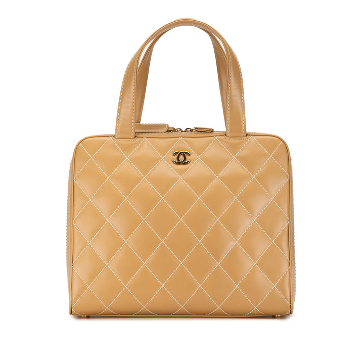Chanel CC Wild Stitch Sac à main Marron – GABY PARIS Authentique