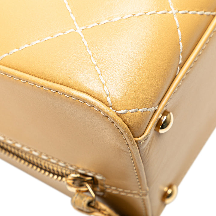 Chanel CC Wild Stitch Sac à main Marron – GABY PARIS Authentique