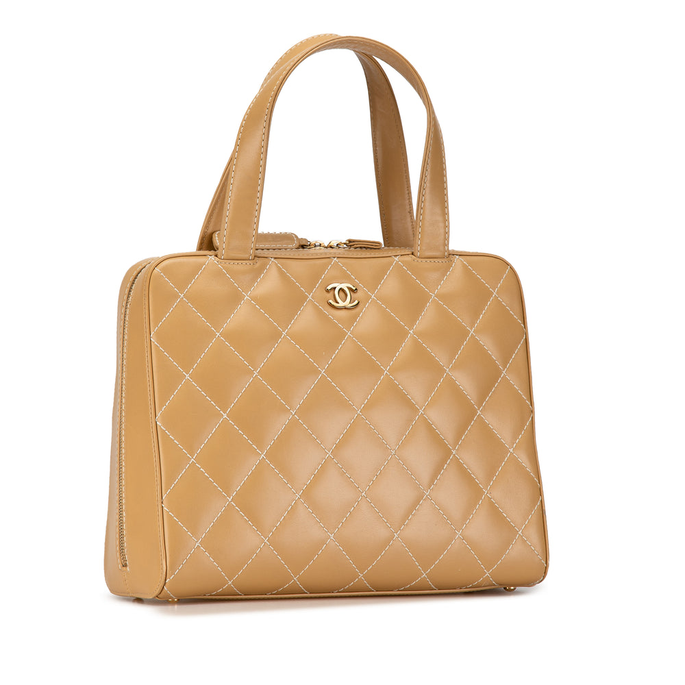Chanel CC Wild Stitch Sac à main Marron – GABY PARIS Authentique