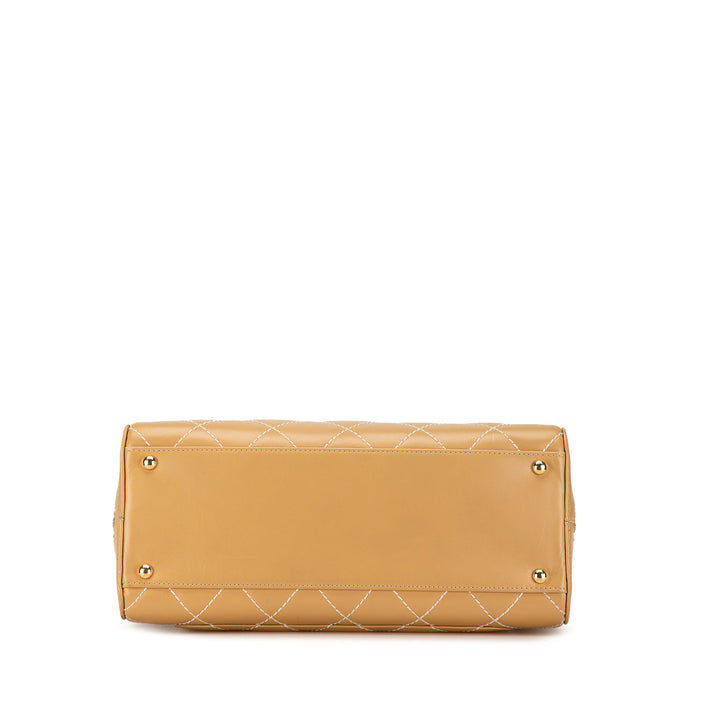 Chanel CC Wild Stitch Sac à main Marron – GABY PARIS Authentique