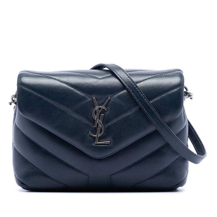 Saint Laurent Toy Matelasse Cuir de veau Monogram LouLou Sac porté croisé