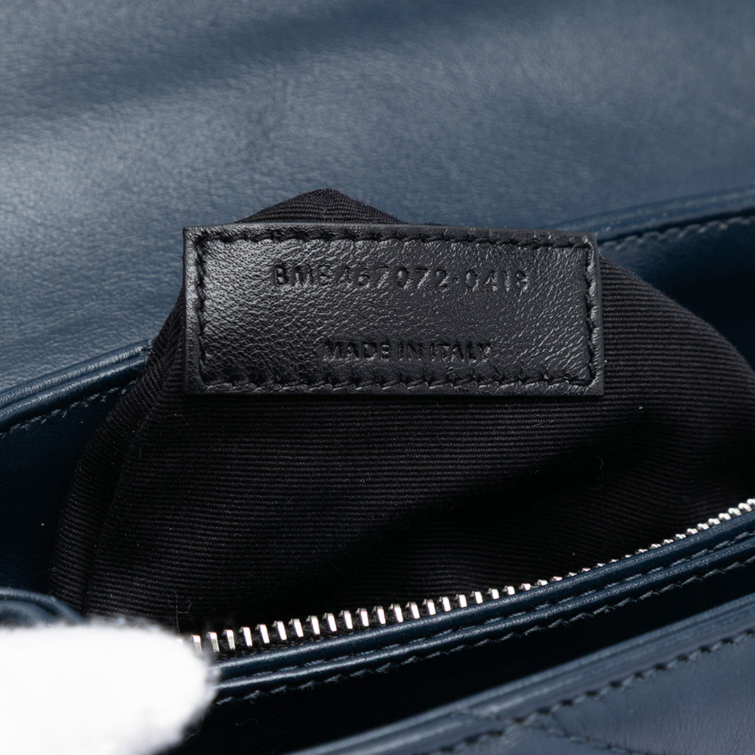 Saint Laurent Toy Matelasse Cuir de veau Monogram LouLou Sac porté croisé