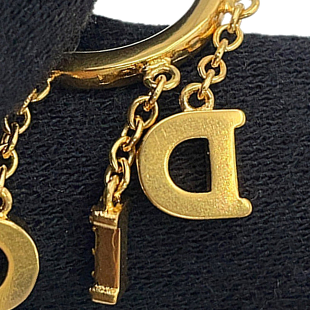 Dior Dio(r)evolution plaqué Strass pendantes Hoop Boucles d’oreilles