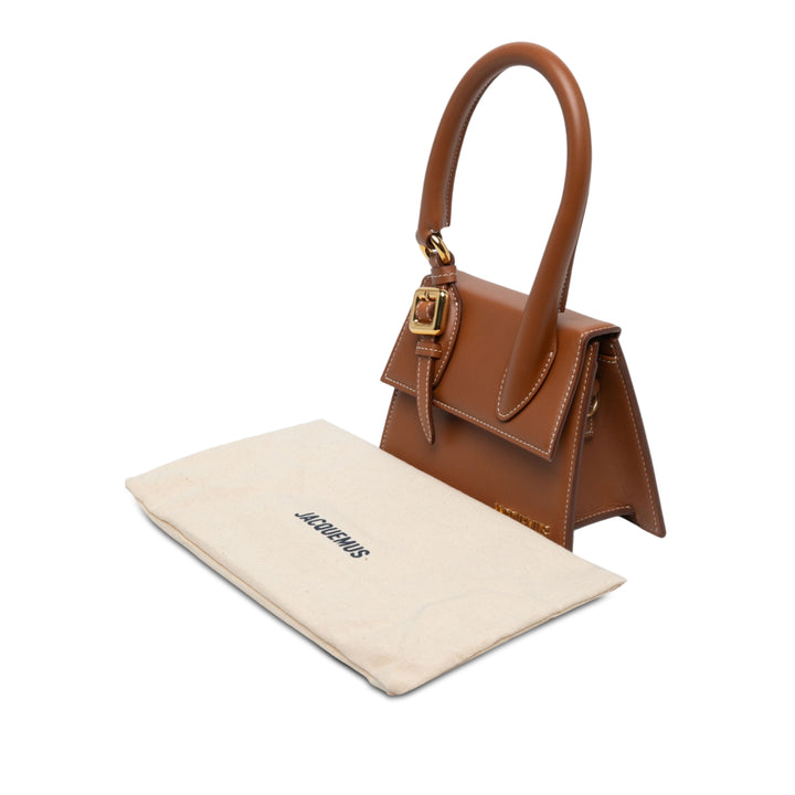 Jacquemus Sac à main Le Chiquito Boucle Marron – vue 7 – GABY PARIS