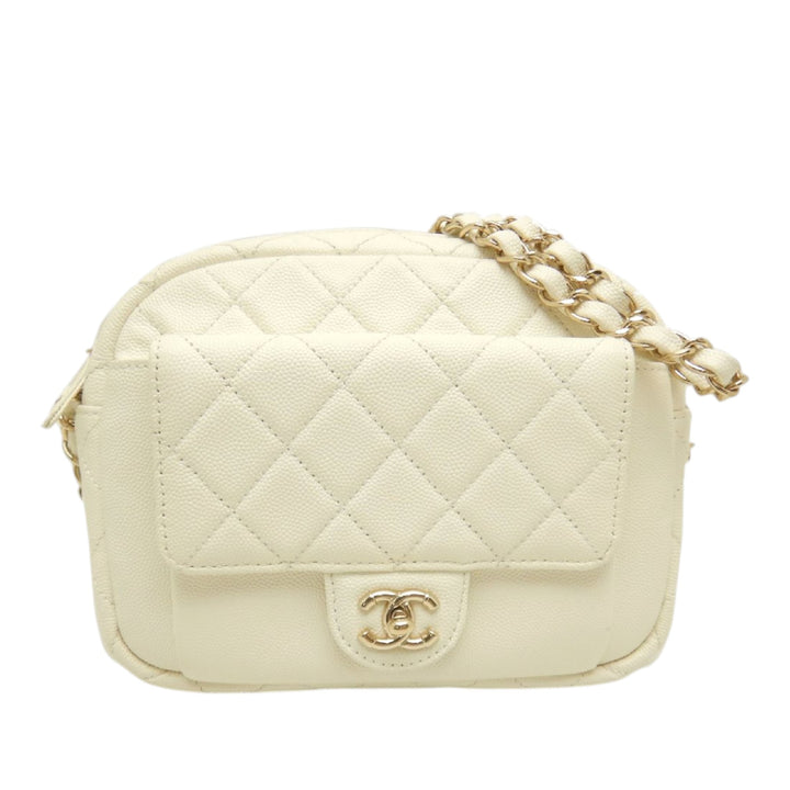 Chanel CC Matelassé Caviar Day Sac caméra