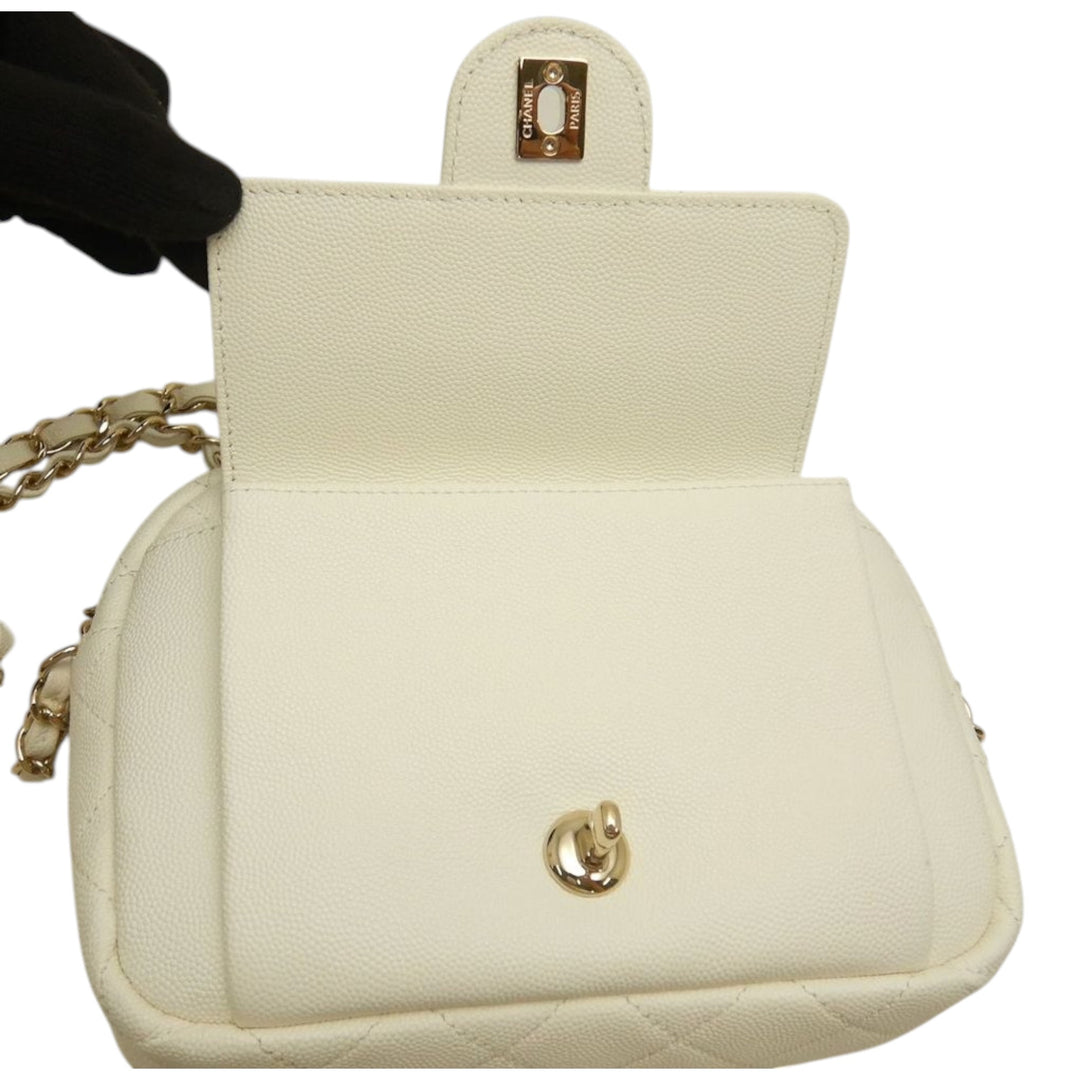 Chanel CC Matelassé Caviar Day Sac caméra