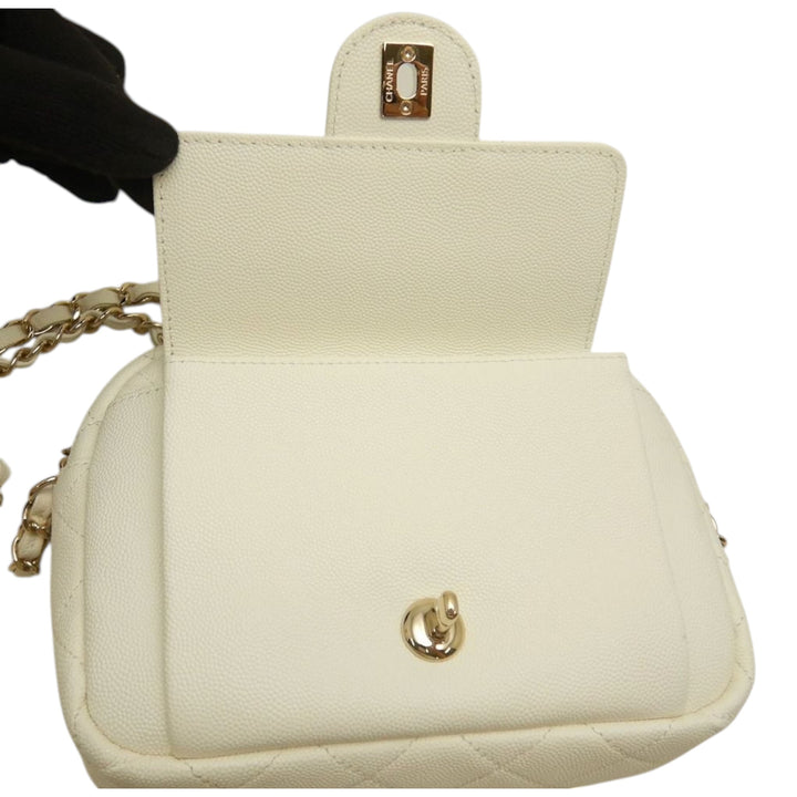 Chanel CC Matelassé Caviar Day Sac caméra
