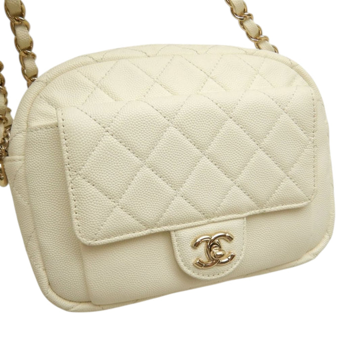 Chanel CC Matelassé Caviar Day Sac caméra