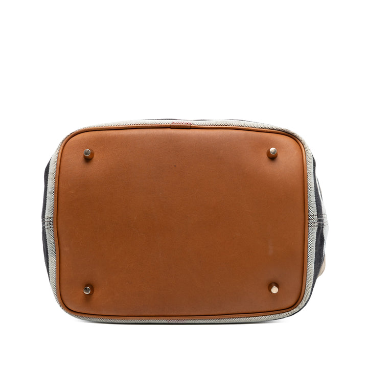 Burberry Medium Mega Check Toile Ashby Bucket Sac