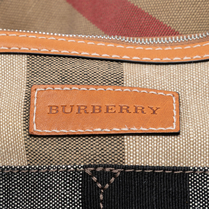 Burberry Medium Mega Check Toile Ashby Bucket Sac