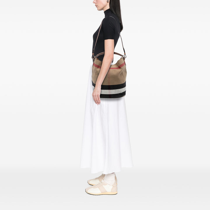 Burberry Medium Mega Check Toile Ashby Bucket Sac