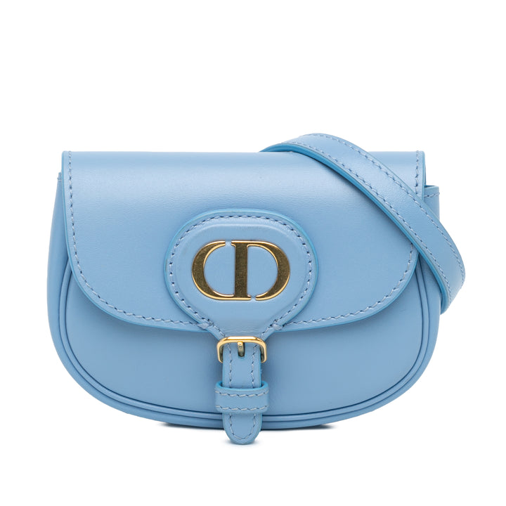 Dior Micro Cuir Bobby Sac porté croisé bleu