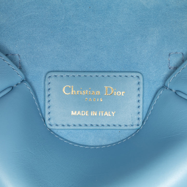 Dior Micro Cuir Bobby Sac porté croisé bleu