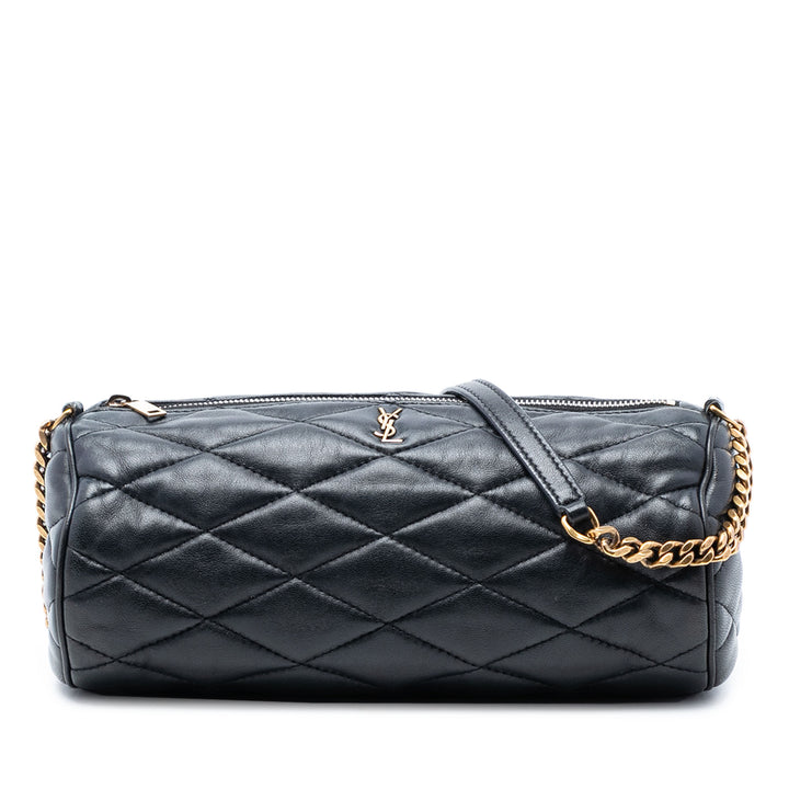 Saint Laurent Small Matelassé Cuir d’agneau Sade Tube Sac