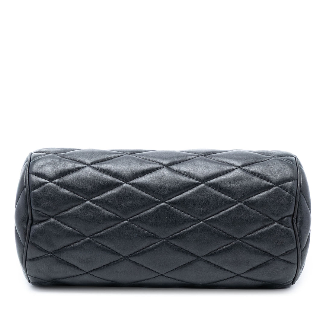 Saint Laurent Small Matelassé Cuir d’agneau Sade Tube Sac