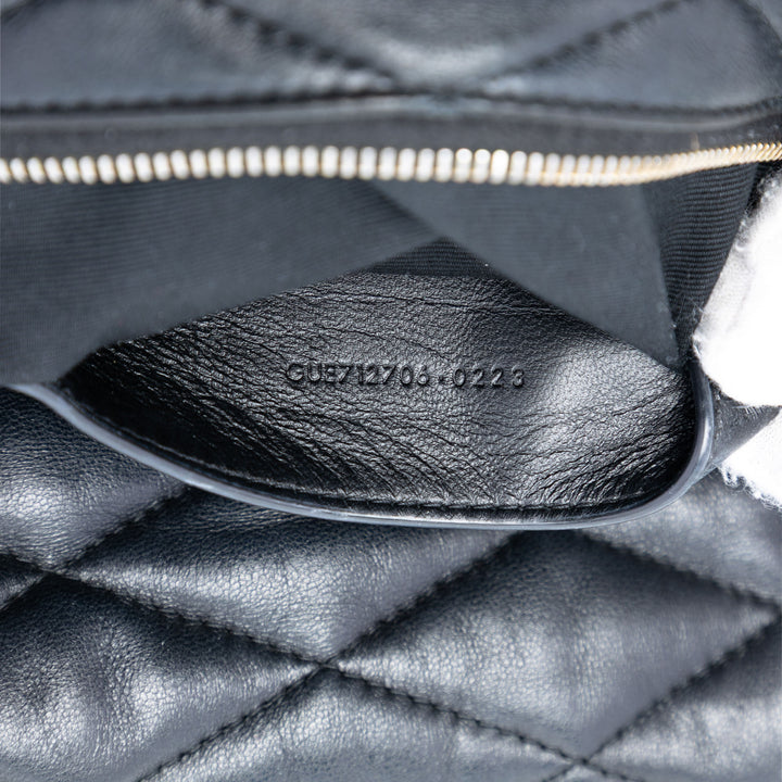 Saint Laurent Small Matelassé Cuir d’agneau Sade Tube Sac