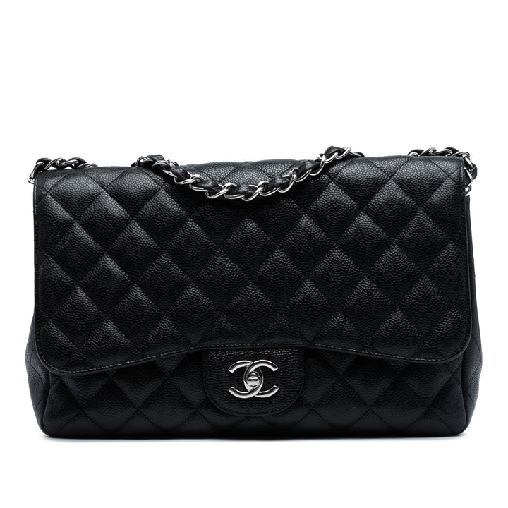 Chanel Jumbo Classic Caviar Simple rabat