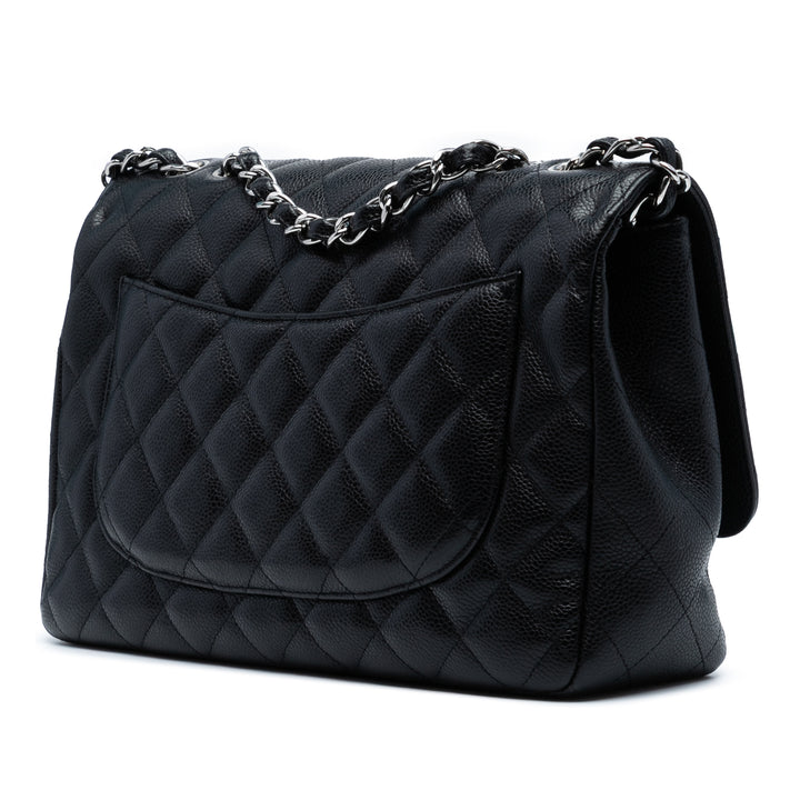 Chanel Jumbo Classic Caviar Simple rabat