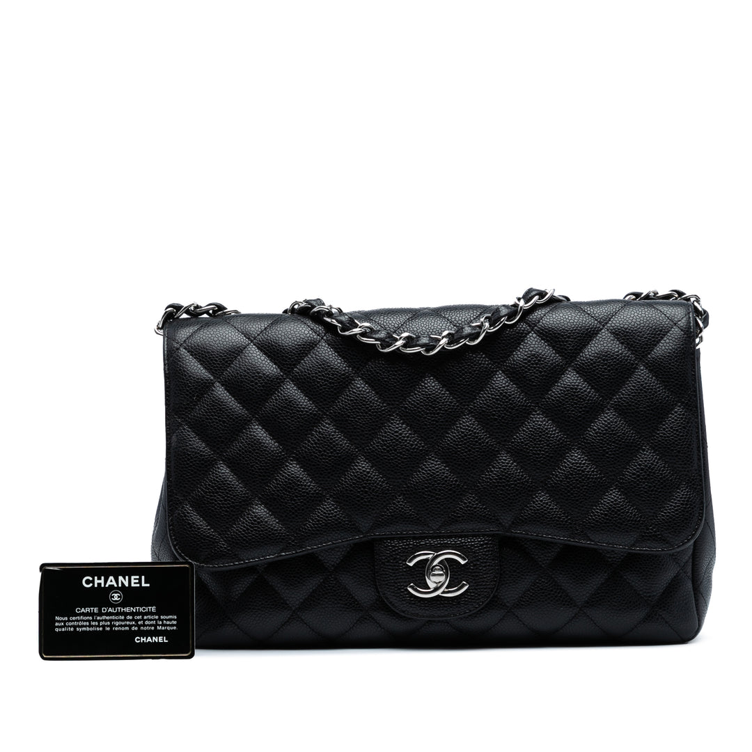 Chanel Jumbo Classic Caviar Simple rabat