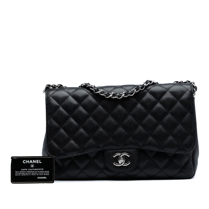 Chanel Jumbo Classic Caviar Simple rabat