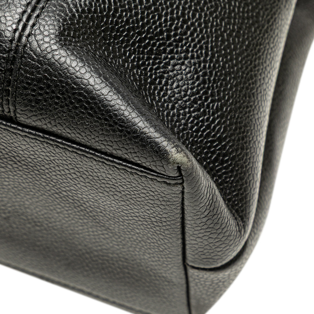 Caviar LAX Embroidered Logo Tote Black - Gaby Paris