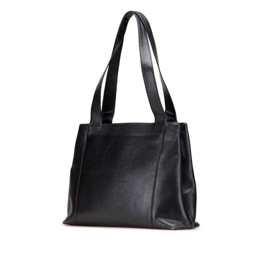Caviar LAX Embroidered Logo Tote Black - Gaby Paris