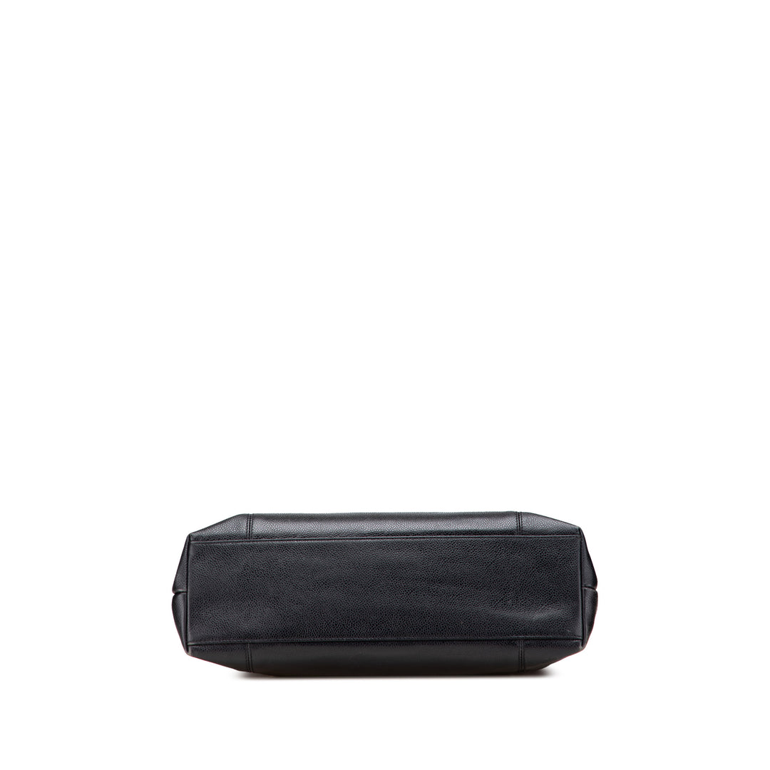 Caviar LAX Embroidered Logo Tote Black - Gaby Paris