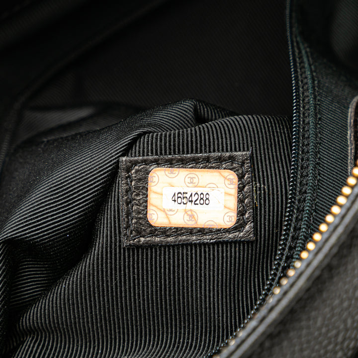 Caviar LAX Embroidered Logo Tote Black - Gaby Paris