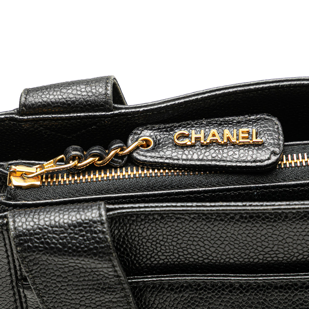 Caviar LAX Embroidered Logo Tote Black - Gaby Paris
